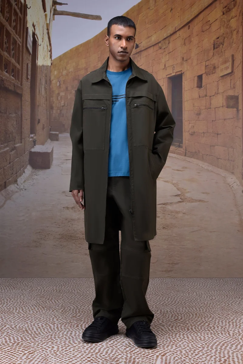 Genes Lecoanet Hemant  Utility Longline Overcoat for Men | Best Price UAE